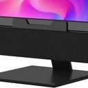 OGUPGX Computer Speakers for Desktop Pc, Monitor Speakers for Laptop,Pc Speakers with Loud Sound,Volume Control Easily Clamps to Monitors(USB-C to USB Adapter Included) (Black)