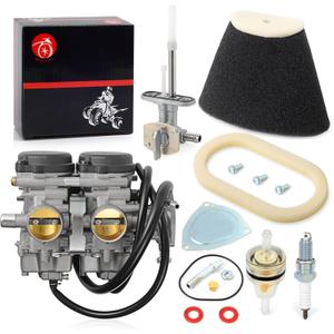 Carburetor Carb and Air Filter Foam Fuel Valve Petcock For Yamaha Raptor 660 660R YFM660R 2001 2002 2003 2004 2005