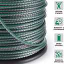 A Anleolife 3-Pound Heavy Duty Sawtooth 140-mil-by-328-ft Dual Core String Serrated Trimmer Line Spool for Walk Behind Wheeled Mowers with Built-in Line Cutter