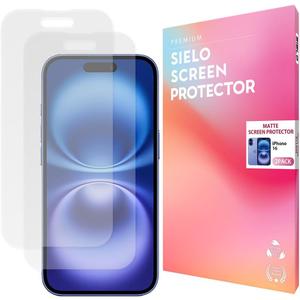 SIELO 2 Pack Matte Screen Protector, 9H Hardness Shatterproof & paper-feel PET Film, Anti-Glare & Anti-Fingerprint Case Friendly Screen Protector Film. (iPhone 16)