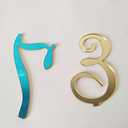 Elegant Mirror Acrylic Standing Table Numbers, Mirrored Wedding Decor (Gold, 1-10)