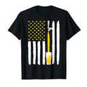 Craft Beer American Flag USA 4th July Brewery T-Shirt 5XL