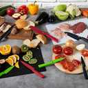 Kuhn Rikon Colori+ Non-Stick Straight Paring Knife with Safety Sheath, 4 inch/10.16 cm Blade, Yellow