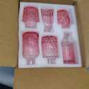 SUPMIND 12Pcs Glass Bud Vase Set, Small Flower Vase for Centerpieces, Pink Bud Vases in Bulk, Mini Vintage Vase for Rustic Wedding Decorations