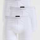 BOSS Men's Classic Cotton 3 Pack Boxer Briefs (White, XL)