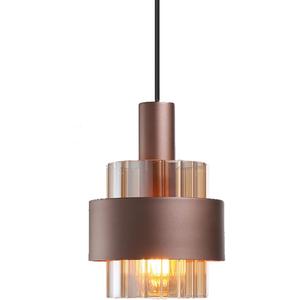 Modern Pendant Light Kitchen Island, 7.3" Mini Hanging Lamp Over Sink, Adjustable Cord Chandelier Ceiling Lighting Fixtures with Amber Glass Lampshade