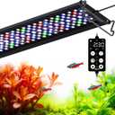 SEAOURA LED Aquarium Plant Light, 24/7 Custom Timer, Power-Off Memory, 7-Row LEDs 30-36in Full Spectrum Fish Tank Lights, 8 Colors, 20 Brightness, Day & Night Cycle, Adjustable Mount for Freshwater