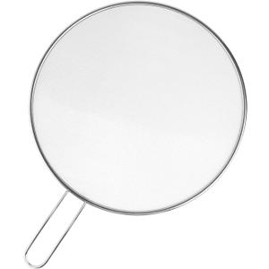 Stainless Steel Splatter Guard, 13-Inch Silver Grease Splatter Guard for Frying Pan, Cooking Pots, and Skillets - Ideal for Kitchen and Dining Room Use