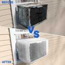 Window AC Mesh Cover 20" W x 12.2" D x 13.4" H Specially for Midea U-Shaped Air Conditioner 8000BTU,10000BTU, 12000 BTU, Anti-Leaf, Dustproof & Easy Air Flow