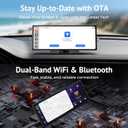 11.26" CarPlay Screen for Car, Built-in N-etflix/YouTube/TikTok, Car Stereo for Apple CarPlay & Android Auto Touchscreen, Voice Control, OTA Update, 1080P Backup Camera Fits All Vehicles