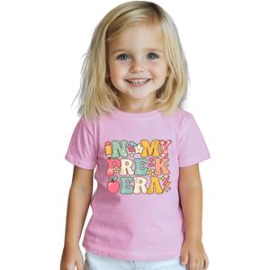 First Day of PreK Shirt for Toddler Girls and Boys 2-6T