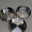 6 Inch Cake Pan - 3PCS Stainless Steel Smash Cake Baking Pans Tins, Round Bakeware for Party Birthday Wedding, Mirror Finish & Dishwasher Safe