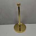 Ivilon Countertop Paper Towel Holder - Modern Tapered End Cap Design - Color Gold Polished