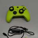 W&O Wireless Controller for With Xbox One, Xbox Series X/S, Xbox One X/S, PC, With RGB LED Light, Mappable Buttons, With 2.4GHZ Wireless Adapter Gamepad (Electric Volt)