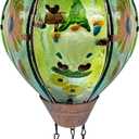 Solar Hot Air Balloon Lantern with Flame, Solar Hot Air Balloon Waterproof Lantern for Garden Farmhouse Decoration (GardenGnome)