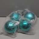 Extra Large Size Outdoor Christmas Ornaments, Oversized Huge Big Shatterproof Xmas Christmas Plastic Balls for Outside Lawn Yard Tree Hanging Decorations (6"/150mm, Teal, 4 Packs)