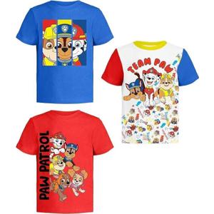Paw Patrol Graphic T-Shirt (Sets) Marshall Chase Rubble Rocky Skye Everest Zuma Outfit Tee Toddlers Birthday to Kids Clothes