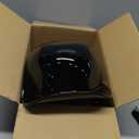 Baseball Style Cap Motorcycle Helmet Unisex-Adult - DOT Approved (Light Black)