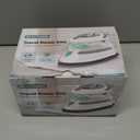 BEAUTURAL Mini Travel Steam Iron for Clothes with Dual Voltage, Temperature Control, Non-Stick Soleplate and Cord Storage, Ideal for Sewing, Quilting and Handcraft (White)