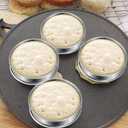 Stainless steel tower ring inner diameter 8cm/3.15in 6-piece set pizza feeding ring double rolled edge circular biscuit cutting cake pie mold kitchen supplies baking tools DIY breakfast pancake ring