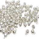 1/4-Inch Jingle Bell/Small Bell/Mini Bell DIY Bracelet Anklets Necklace Knitting/Jewelry Making, 100pcs, Silver