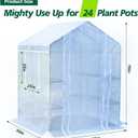 56x55x74 Inch Greenhouse for Outdoors,3 Tier 8 Shelves White, Large