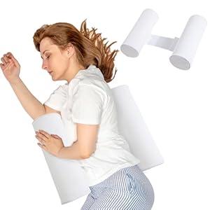 BALAPET Body Pillow for Side Sleeper Back Sleeper, Roll Cylinder Pillow for Better Sleep Breathing (White, Large Size)