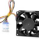 WR60X26866 Upgraded Refrigerator Evaporator Fan Motor, Replaces V80E14MS2A3-57A611, WR60X26030, WR60X26033, WR60X10341, WR60X10356, WR60X10357, etc, fits for GE Refrigerator