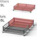Under Bed Storage with Wheels Heavy Duty Large Metal Storage Container (70lb load), Low Profile Rolling Organizer with Removable Rubber Wheels, Easy Access for Clothes, Shoes & Blankets, 1 pack.