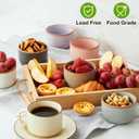 Morandi Color Ramekins Set of 6, 6 oz Creme Brulee Ramekin Oven Safe, Porcelain Ramekin Bowls, Mini Cheesecake Pans, Small Baking Dish, Dipping Sauce Bowls, Ramekins for Baking Souffle, Ice Cream