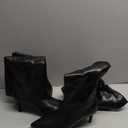 SKYSTERRY Black Thigh High Boots for Women Stiletto High Heel Pointed Closed Toe Long Boots Sexy Side Zipper Work Party Shopping Fall Tall Boots Size 8