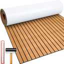 Duraaamo Boat Flooring EVA Foam 157"/ 118" x 47" Boat Decking Non Slip Marine Self Adhesive Carpet with Roller Ruler for Kayak Yacht Motorboat