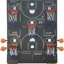 Wall Mounted Basketball Game with 5 Hoops 28.6 x 22.4 in