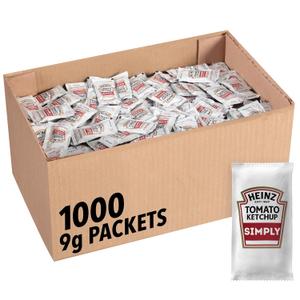 Simply Heinz Ketchup (0.31oz Packets, Pack of 1000)