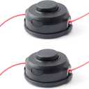 2 Pack 198386-5 Bump & Feed Trimmer Head Compatible with Makita 18V X2 LXT (36V) XRU11Z XRU12 XRU04Z Lawn Mower M8 X 1.25 LH Direct Replacement Parts