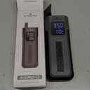 Tire Inflator Portable Air Compressor, 1 Min Fast Inflation Cordless Bike Pump with Digital Pressure Gauge LED Light, 150 PSI Electric Air Pump for Car Tires, Bicycle, Motorcycle, Ball (Grey)