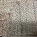 Bedsure 6x9 Printed Jute-Look Washable Area Rug, Soft Polyester Fleece