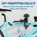 Urban Deco Bike Wall Mount Bike Hanger 66lbs Load Capacity Extendable 6in Bike Rack Garage Sturdy Design Space-Saving Horizontal Storage Ideal for Garage Home Use