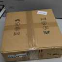 FRIXCHUR 11.8" Modern Crystal Chandelier, Crystal Ceiling Light for Bedroom, LED Flush Mount Chandeliers for Hallway Kitchen Bedroom (Dimmable)