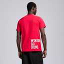 GAME 7 Men's Short Sleeve Lightweight Graphic Logo Crew Neck Cotton T-Shirt (Red, M)