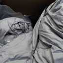 Bedsure King Size Comforter Set - Bedding Sets King 7 Pieces, Pintuck Bed in a Bag Grey Bed Set with Comforter, Sheets, Pillowcases & Shams