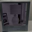 28" Tall 1 Light Table Lamp, Transitional White