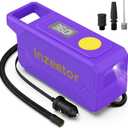 150 PSI Tire Inflator Portable Air Compressor, 12V DC Auto Shutoff Air Pump with Digital Pressure Gauge and Emergency LED Light for Car Tires, Bicycle & Balloons, Purple