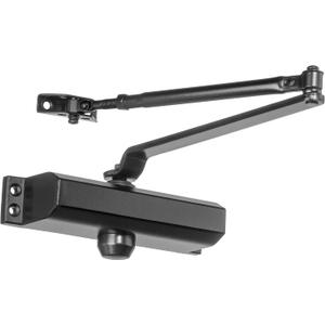 Dynasty Hardware Door Closer, Commercial Hydraulic Closer, Self-Closing, Spring Size 2, Surface Mount, Sprayed Duronotic Bronze, Series 2000