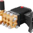 VEVOR Pressure Washer Pump, 4400 PSI, 4.0 GPM, 1" Shaft Horizontal Triplex Plunger, Replacement Power Washer Pumps Kit, Parts Washer Pump, Compatible with Simpson, Honda, Homelite, Troybilt etc.