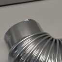 Hicarer 1 Pcs 4 Inch 90 Degree Galvanized Dryer Elbow Vent Tube Connector Adjustable Dryer Vent Elbow Connector for 4" HVAC Duct Pipe Hose Ductwork