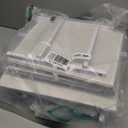 Furnulem White Tall Dresser for Bedroom,Vertical Storage Tower Unit and End Table with 6 Fabric Drawers, Nightstand Furniture with Drawer Organizer in Living Room,Closet,Entryway,Hallyway