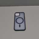 SUPFINE Magnetic for iPhone 14 Case & iPhone 13 Case (Compatible with MagSafe) (Military Grade Drop Protection) Slim Translucent Matte Shockproof Phone Cover,Navy Blue