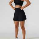 Women's Tennis Skirts Sport Bra Sets High Waisted Golf Skorts Skirt One Shoulder Sports Bra Running Workout Activewear (Black, L)