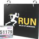 Race Bib Holder, Bib Number Sleeves, Vinyl Sheet Protectors, Runner's Race Bib Display Holder and Album, 20 Protective Sleeves/Pack